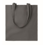 Affordable tote bag in bright colours for events, 180 g/m2 dark grey colour