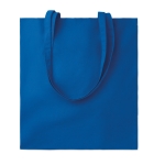 Affordable tote bag in bright colours for events, 180 g/m2 royal blue colour