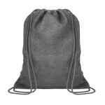 Drawstring bag made of 1200D polyester grey colour