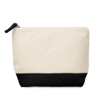 Cotton toiletry bag, 340 g/m2 black colour