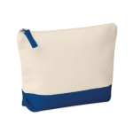 Cotton toiletry bag, 340 g/m2 blue colour second view