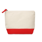 Cotton toiletry bag, 340 g/m2 red colour