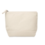 Cotton toiletry bag, 340 g/m2 beige colour