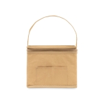 Cooler bag made of kraft paper with handle & 6 can compartment beige colour third view