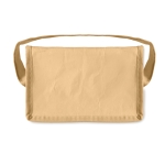 Cooler bag made of kraft paper with handle & 6 can compartment beige colour seventh view