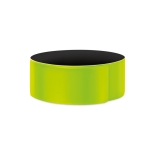 Reflective neon PVC wristbands yellow colour second view