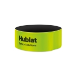 Reflective neon PVC wristbands yellow colour second main view