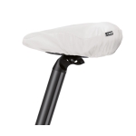 Saddle cover made of recycled plastic for bike shops white colour second view