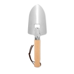 Garden spade, stainless steel and wood with bottle opener wood colour second view