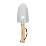 Garden spade, stainless steel and wood with bottle opener wood colour main view