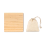 Wooden travel game in a cotton bag for family fun wood colour third view