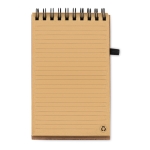 Notepad with cork cover & ball pen black colour fifth view