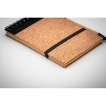 Notepad with cork cover & ball pen black colour sixth view