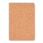 Notebook with soft cork cover and cream pages, A5 beige colour second view