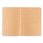 Notebook with soft cork cover and cream pages, A5 beige colour third view