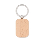 Wooden keyring wood colour