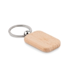 Wooden keyring wood colour second view