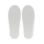 Classic hotel flip-flops for guests, polyester, size 43 white colour third view