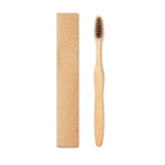 Sustainable, bamboo toothbrush with nylon bristles black colour