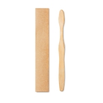 Sustainable, bamboo toothbrush with nylon bristles black colour second view