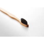 Sustainable, bamboo toothbrush with nylon bristles black colour third view