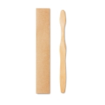 Sustainable, bamboo toothbrush with nylon bristles second view