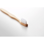 Sustainable, bamboo toothbrush with nylon bristles third view