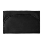 Toiletry bag with two compartments black colour fifth view