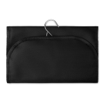 Toiletry bag with two compartments black colour seventh view