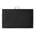 Toiletry bag with two compartments black colour eighth view