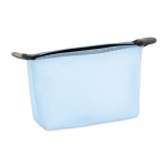 Toiletry bag made of transparent EVA mesh for travel transparent blue colour second view