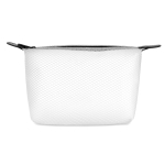 Toiletry bag made of transparent EVA mesh for travel transparent white colour