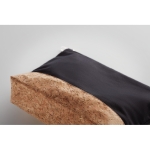 Toiletry bag, cotton and cork base, natural look, 220 g/m2 black colour third view