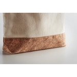 Toiletry bag, cotton and cork base, natural look, 220 g/m2 beige colour second view