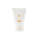 Sunscreen for summer events in a tube, SPF25 white colour second main view