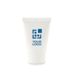 Sunscreen for summer events in a tube, SPF25 view with print area