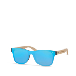 Sunglasses with bamboo arms, UV400 protection view with print area