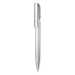 Elegant ballpoint pen with blue ink, Lexicon matt silver colour second view