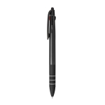 3-colour pen, modern design and metallic finish black colour