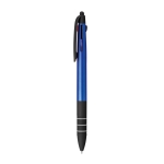 3-colour pen, modern design and metallic finish royal blue colour