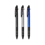 3-colour pen, modern design and metallic finish various colours