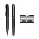 Elegant writing set with rollerball and pen, blue ink various colours