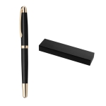 Rollerball pen with gold details, black ink, Ore various colours