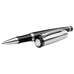 Metal ballpoint & rollerball pens in case silver colour fifth view