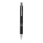 Pen made of plastic in many colours with blue ink, Aster Budget black colour first view