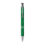 Pen made of plastic in many colours with blue ink, Aster Budget green colour first view