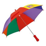 Manual children's umbrella, Ø 68, Color Splash multicolour colour image with logo