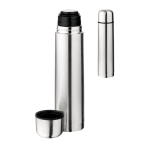 Bright-coloured large stainless steel thermos, 1 L various colours