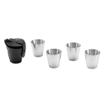 Stainless steel shot cup set with 4 cups, 25 ml, Snaps silver colour sixth view