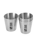 Stainless steel shot cup set with 4 cups, 25 ml, Snaps main view